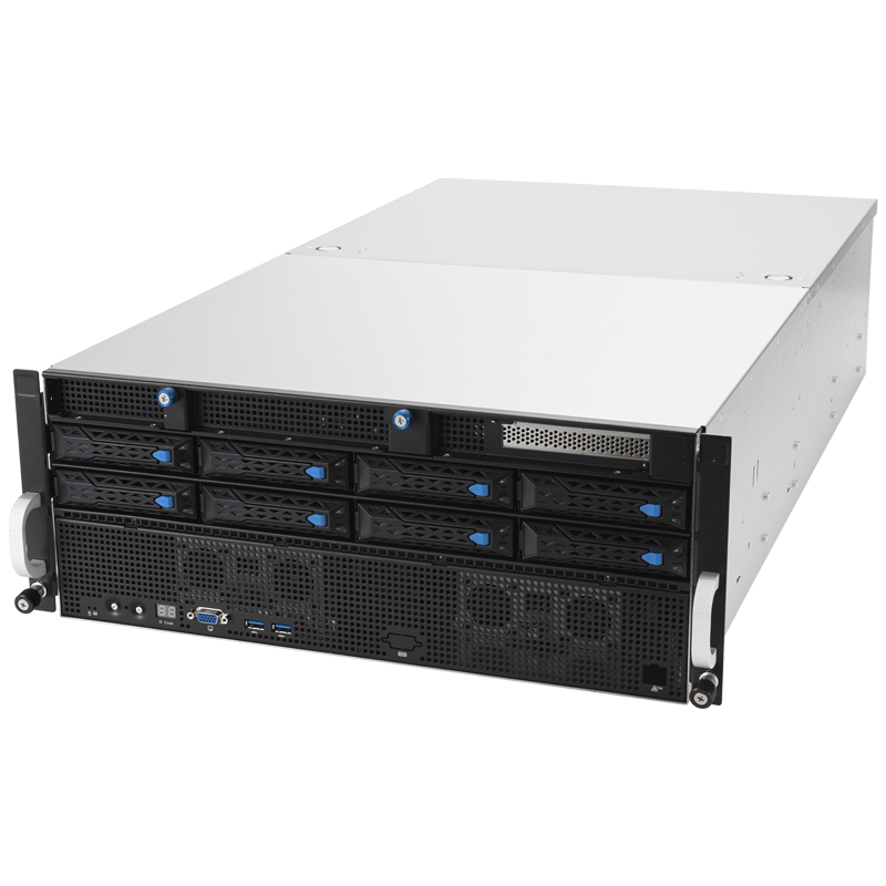 华硕ESC8000A-E11双路AMD8卡GPU深度学习超算服务器主机3090 ALEO